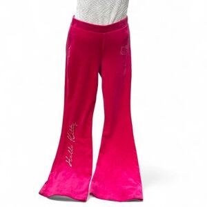 Hello Kitty Fuchsia Velvet Flare Pants